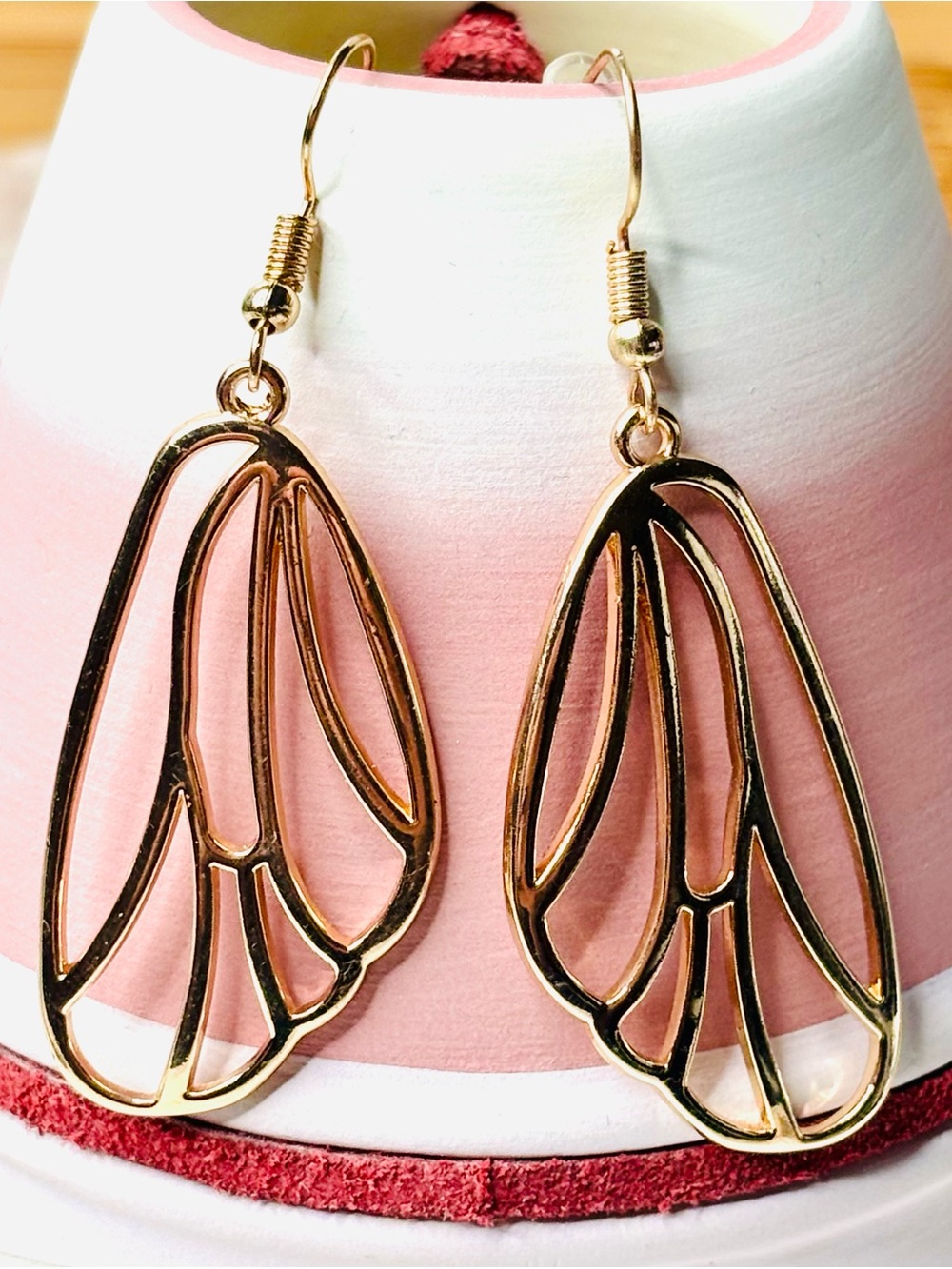 Butterfly Wing Earrings - Picture 2 of 5